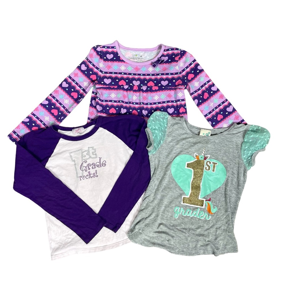 Lot of 3 Shirts for 1st Grade- Size 6